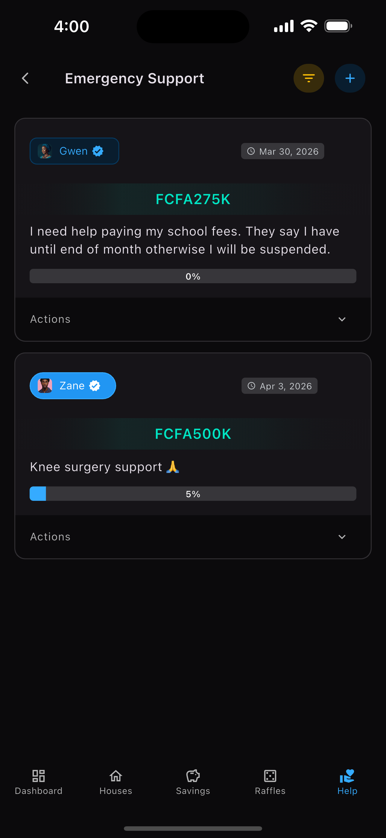 Njangy Emergency Support